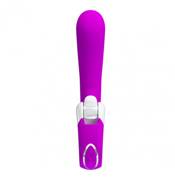 PRETTY LOVE - Magic Tongue Smart Licking Wheel Vibrator (Chargeable - Purple)